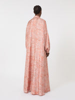 Printed Twill Kaftan Dress for Women - Coral - Max Mara UAE