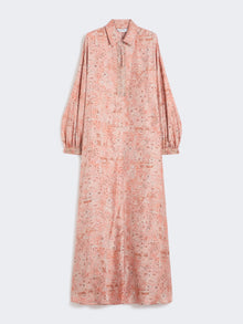 Printed Twill Kaftan Dress for Women - Coral - Max Mara UAE