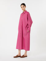 max mara striped cotton and silk shirt dress for women