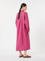 max mara striped cotton and silk shirt dress for women