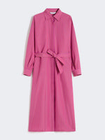 max mara striped cotton and silk shirt dress for women