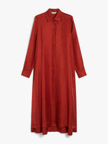 Silk Shirt Dress for Women - Dark Red - Max Mara UAE