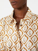 max mara printed silk twill shirt dress for women