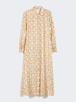 max mara printed silk twill shirt dress for women