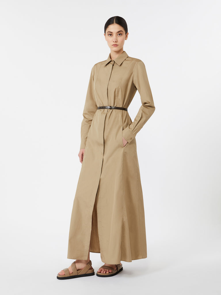 max mara cotton poplin shirt dress