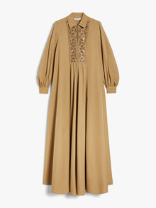 Long Dress In Cotton Poplin for Women - Beige - Max Mara UAE