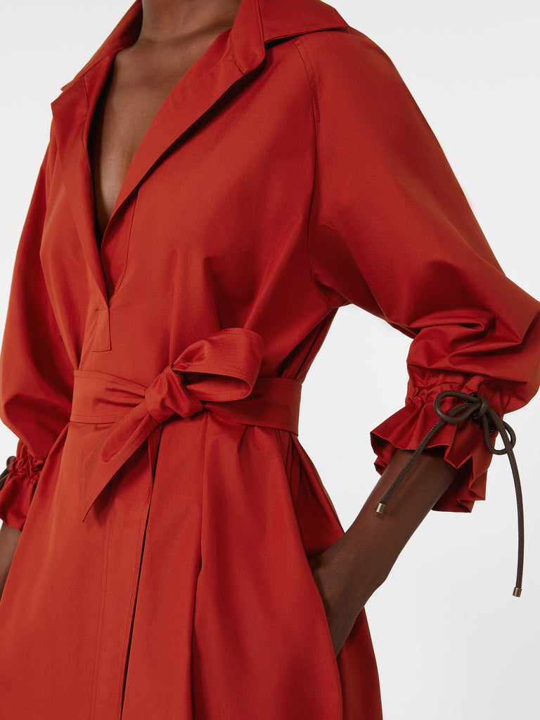 max mara oversized cotton poplin dress