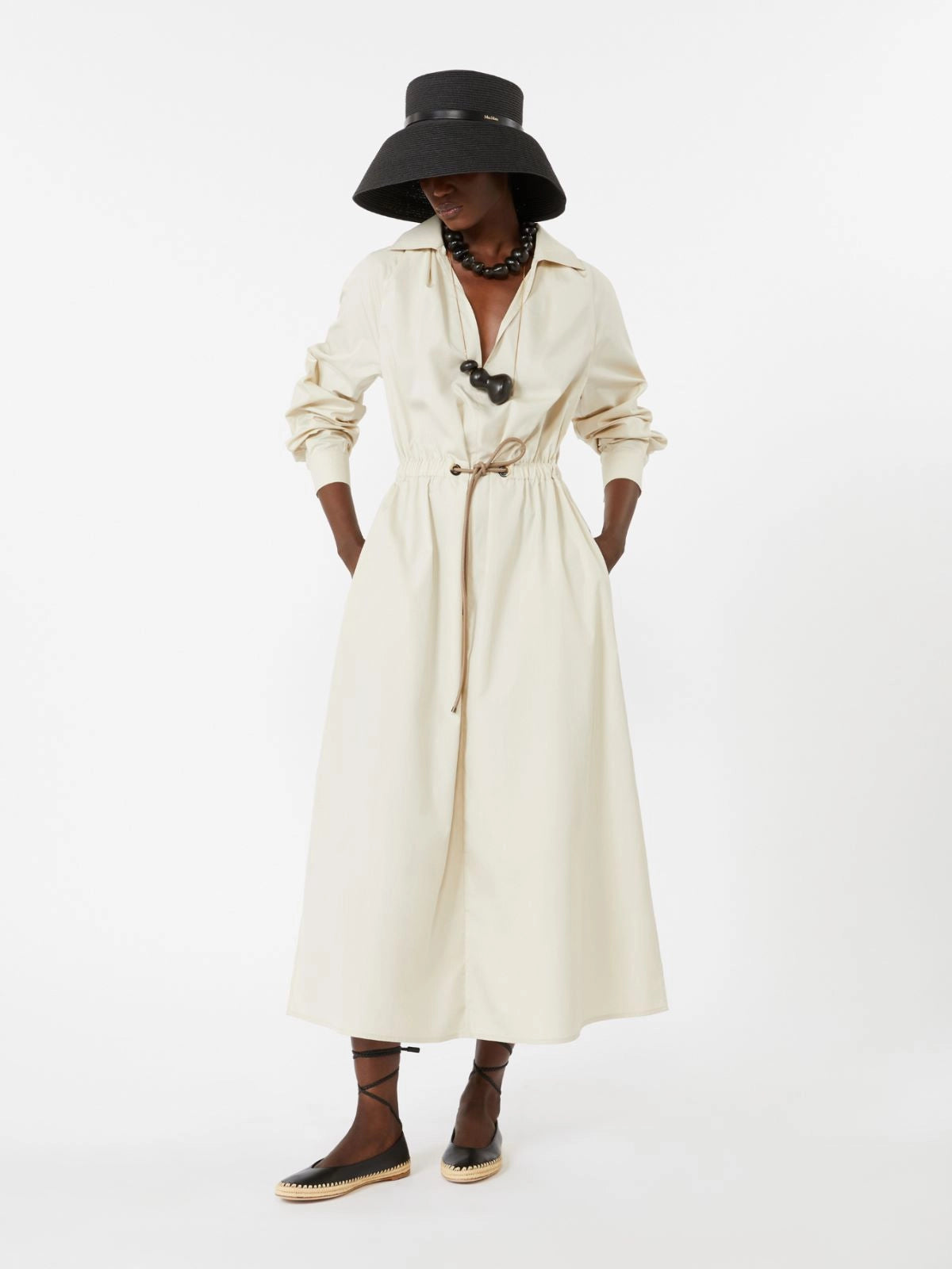 max mara cotton poplin dress for women