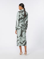 max mara printed silk shirt dress for women