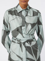 max mara printed silk shirt dress for women