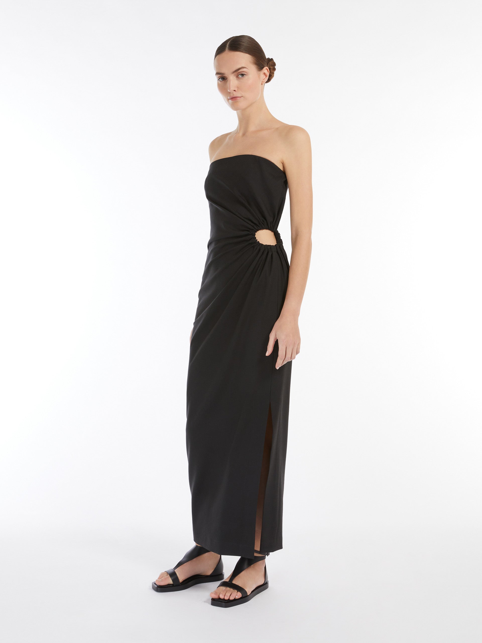 Wool, Mohair And Silk Bustier Dress for Women - Black - Max Mara UAE