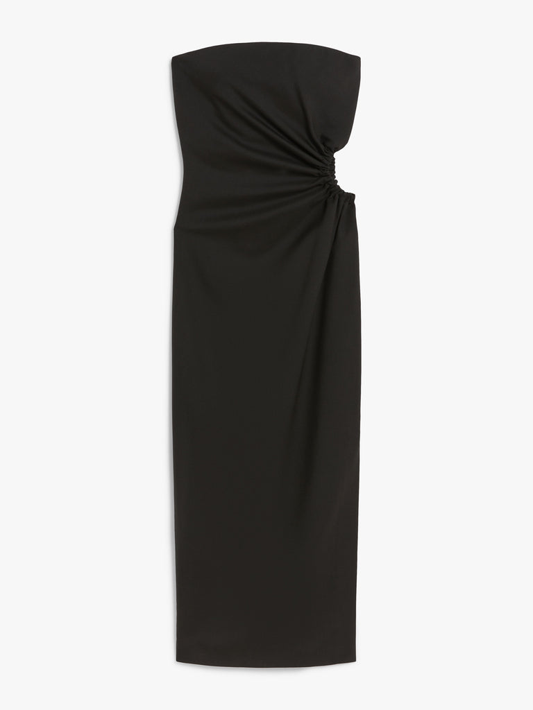 max mara wool, mohair and silk bustier dress