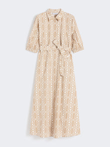 max mara printed poplin shirt dress for women