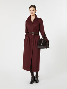 max mara wool flannel shirt dress for women