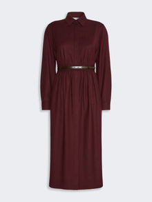 max mara wool flannel shirt dress for women