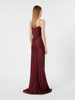 max mara silk satin slip dress for women