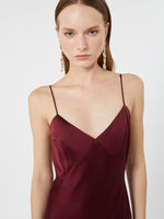 max mara silk satin slip dress for women