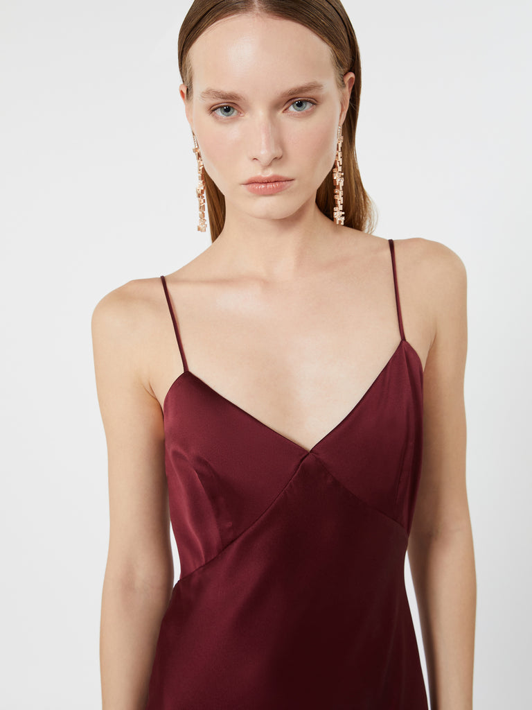 max mara silk satin slip dress