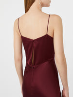 max mara silk satin slip dress for women