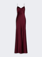 max mara silk satin slip dress for women