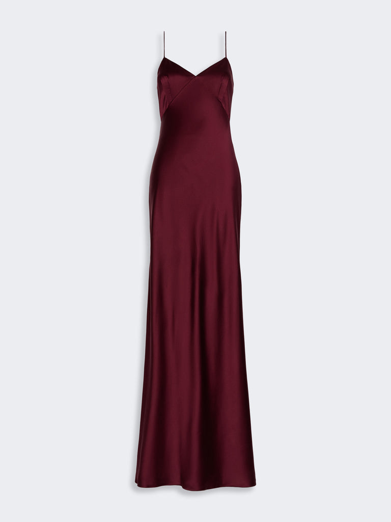 max mara silk satin slip dress