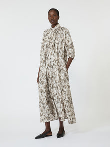 max mara printed silk dress for women