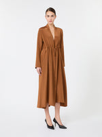 max mara long silk crepe de chine dress for women