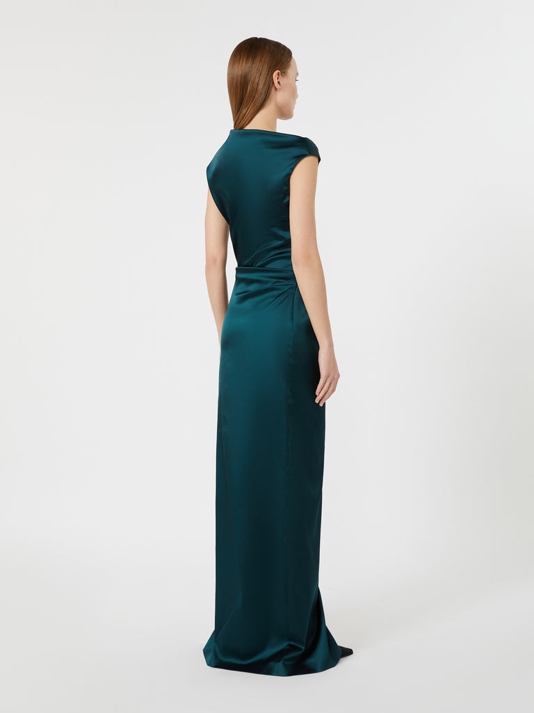max mara long stretch satin dress