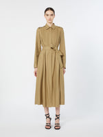 max mara linen and silk shirt dress for women