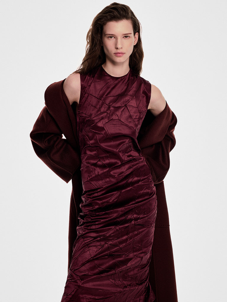 max mara satin princess-line dress