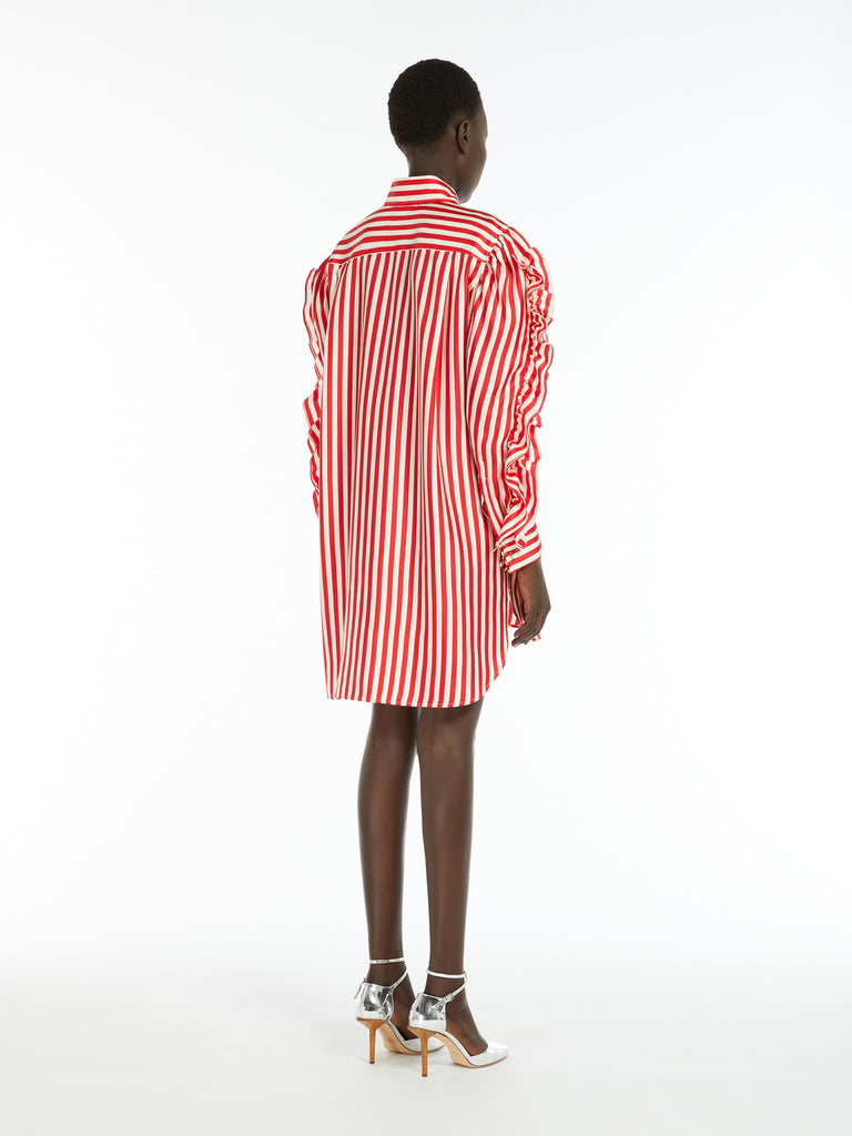 Silk shirt dress