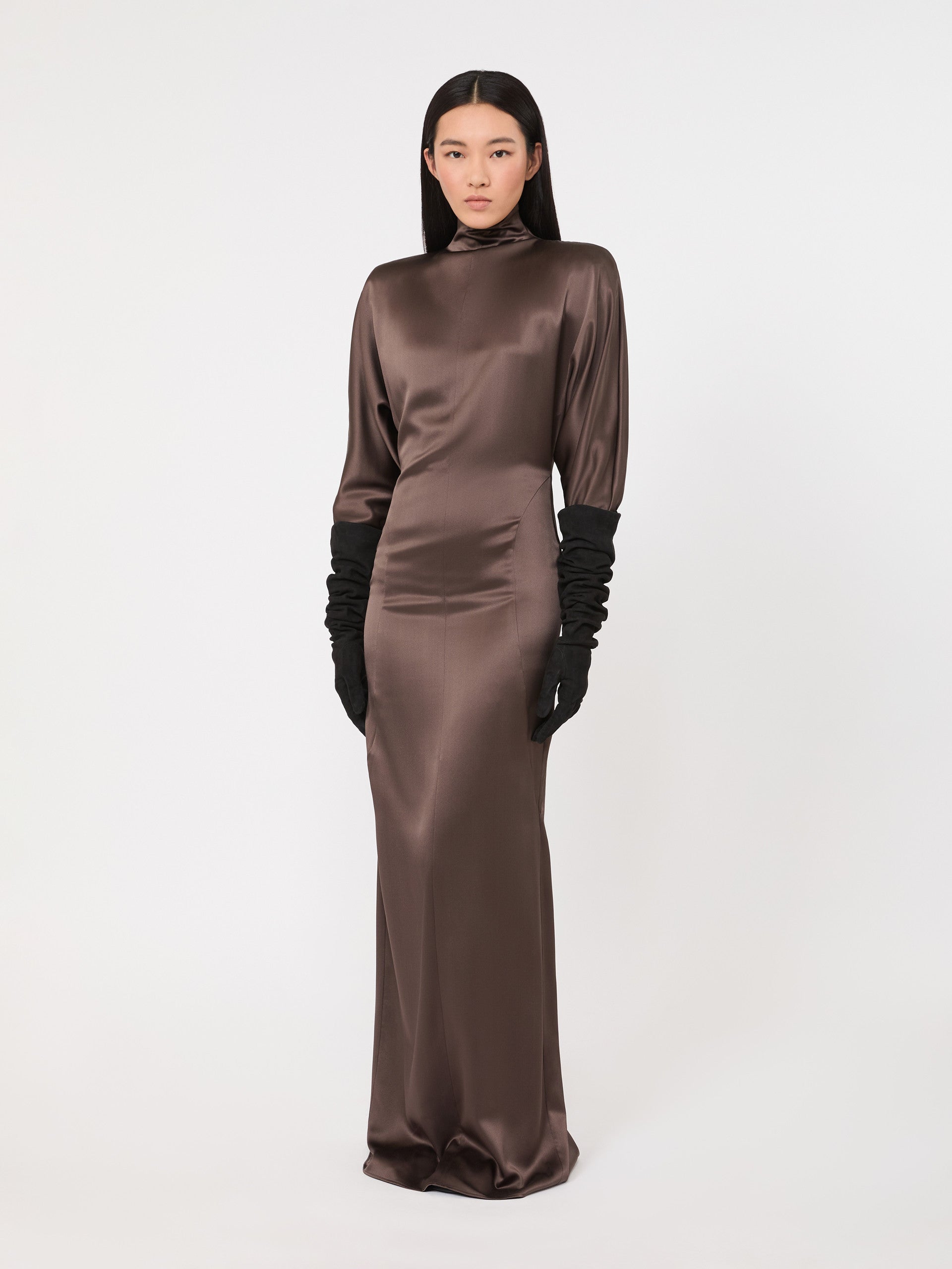 Max Mara Long silk-satin dress for Women