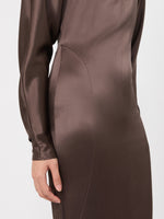 Max Mara Long silk-satin dress for Women
