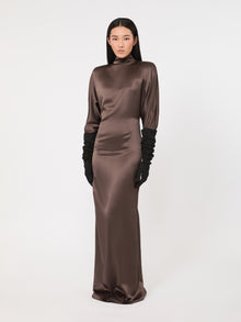 Max Mara Long silk-satin dress for Women
