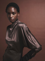 Max Mara Long silk-satin dress for Women