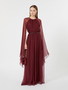 max mara silk chiffon dress for women