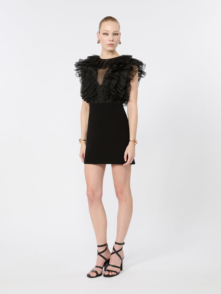 max mara short silk and cady dress