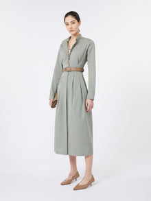 Taffeta Shirt Dress for Women - Sage Green - Max Mara UAE