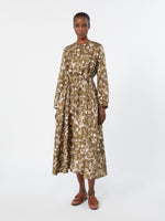 max mara printed silk twill dress for women