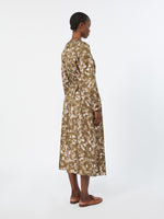 max mara printed silk twill dress for women