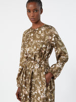 max mara printed silk twill dress for women