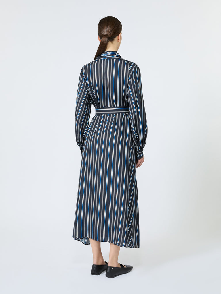 max mara printed twill shirt dress