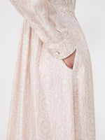 max mara long printed silk shirt dress for women