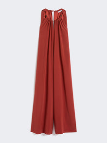 Flowing Envers Satin Jumpsuit for Women - Red - Max Mara UAE