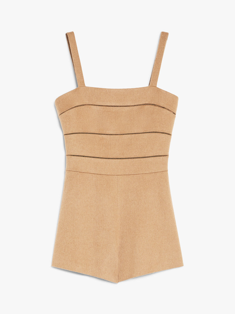Camel hair playsuit