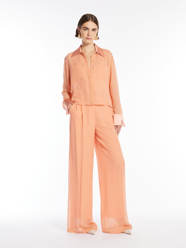 max mara silk georgette shirt