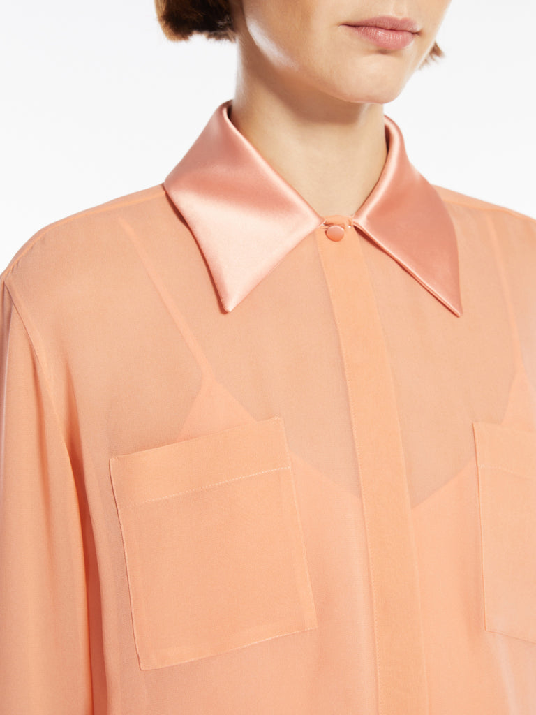 max mara silk georgette shirt