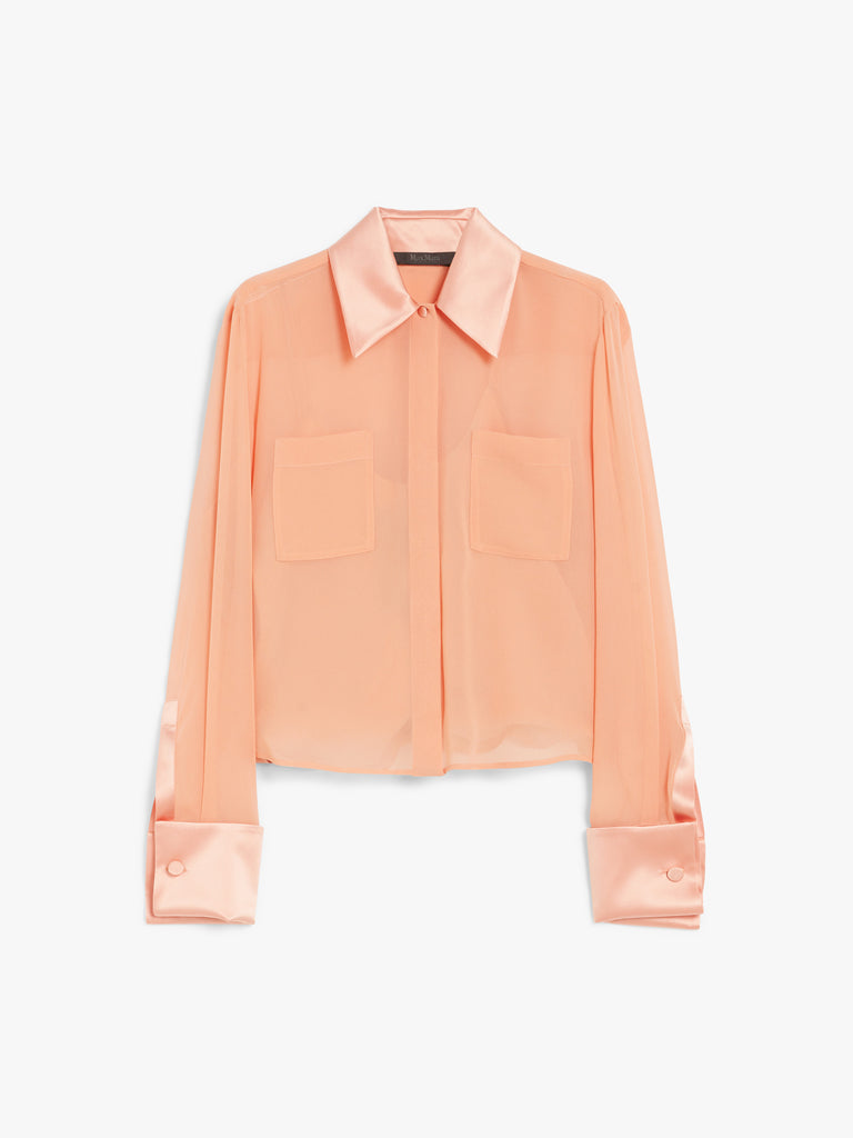 max mara silk georgette shirt