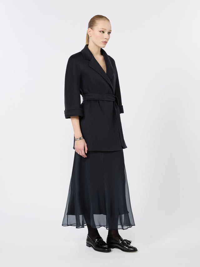 max mara boxy, silk organza blouse for women