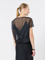 max mara boxy, silk organza blouse for women